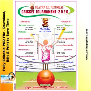 cricket tournament poster